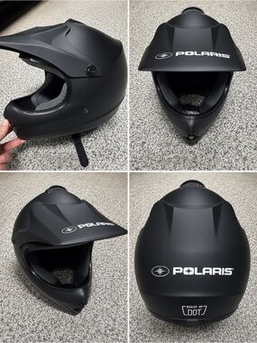 Polaris Youth Matte Black Helmet